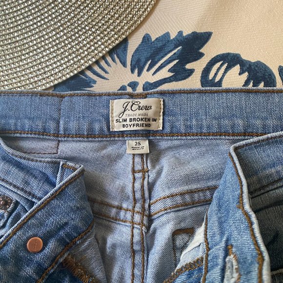 NWOT J. Crew Slim Broken-In Boyfriend Jeans - 25 - Picture 4 of 7